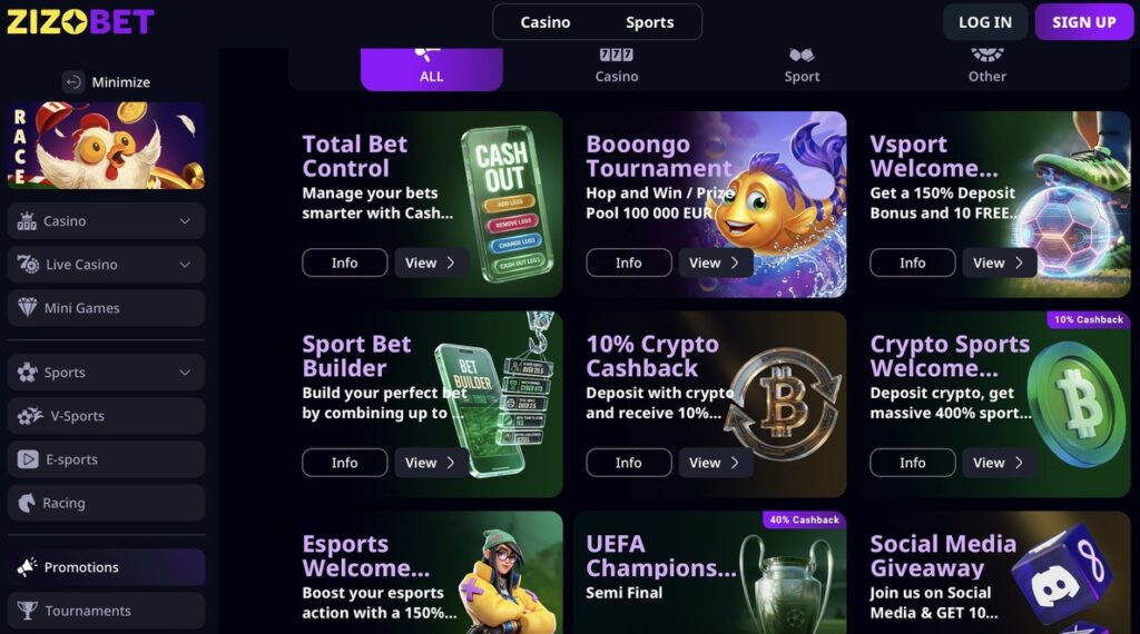 Bonuses and Ongoing Promotions