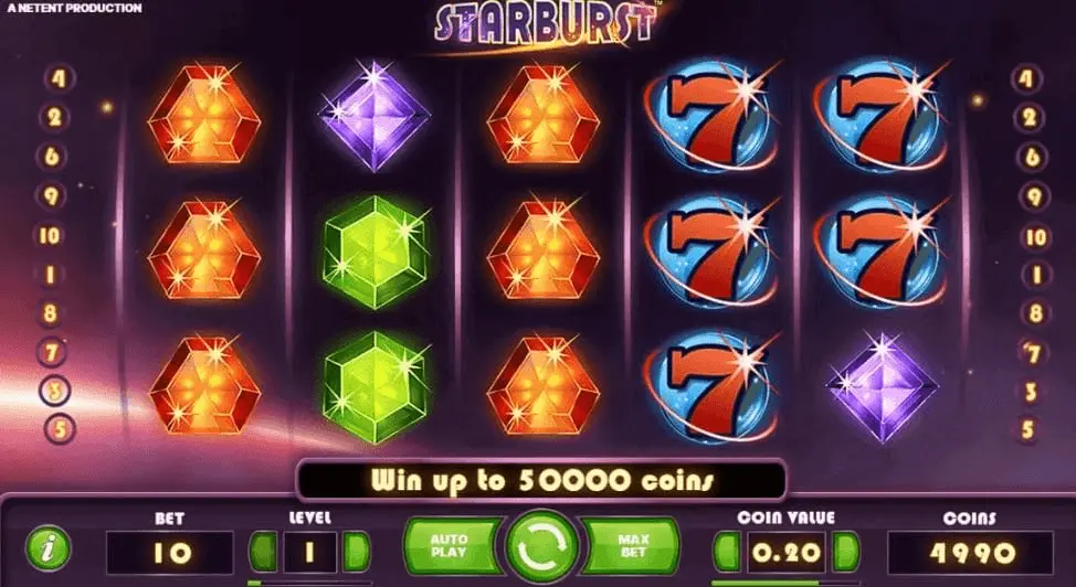 Starburst slot game